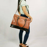 The Signature 17" Bag, Brown-1