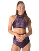 Velvet Halter Sports Bra for Pole & Dance – Lisette