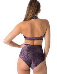 Velvet Halter Sports Bra for Pole & Dance – Lisette