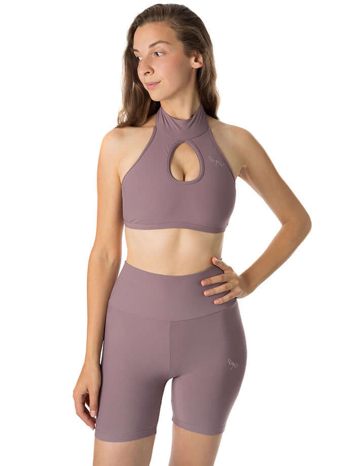 High Neck Backless Sports Bra for Pole & Yoga – Terri