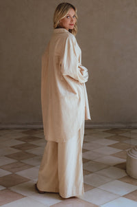 Calin Wide Leg Linen Pants (Sale)