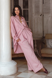 Calin Wide Leg Linen Pants (Sale)