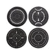 Circle Handcrafted Recycled Rubber Coaster - A set of 2 or 4