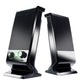 Compact USB Laptop Speakers with Volume Control (Black)