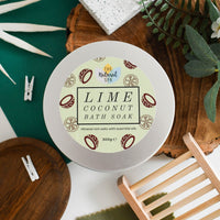 Wholesale Lime Coconut Bath Soak Tin