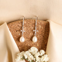 Zircon Pearl Drop Hooks-1