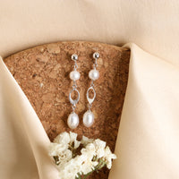 Cutwork Pearl Earrings-0