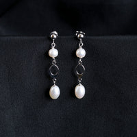 Cutwork Pearl Earrings-2
