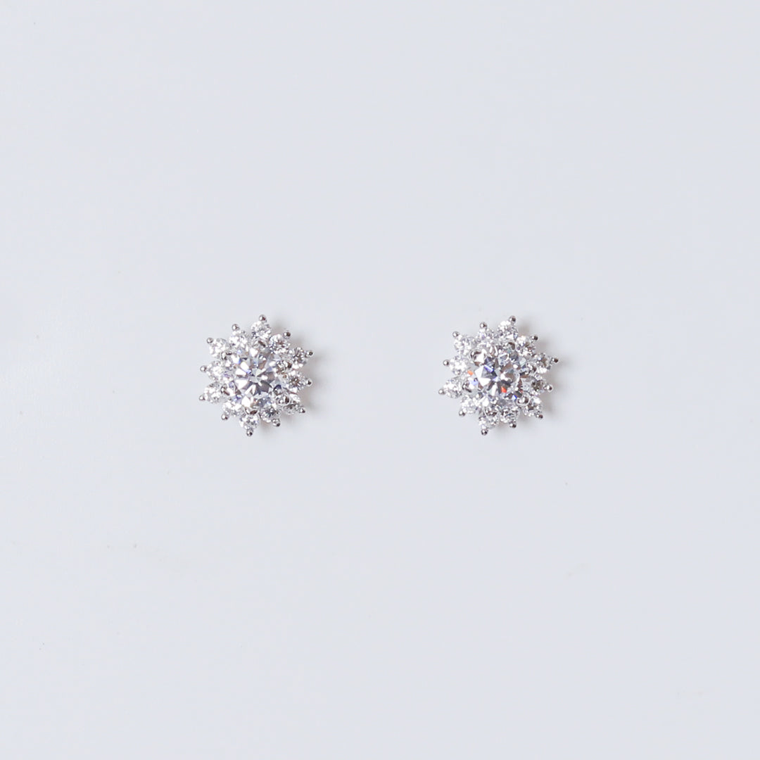 Zircon Traditional Floral Studds-0