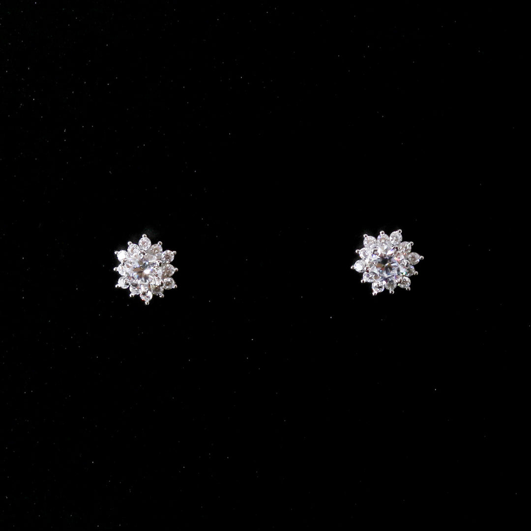 Zircon Traditional Floral Studds-2
