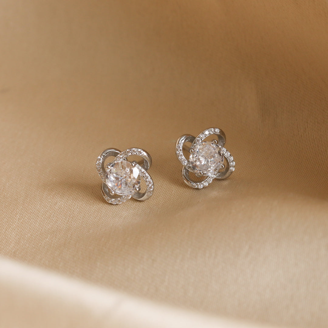 Zircon Floral Studds-3
