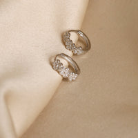 Zircon Floral Hoops-3