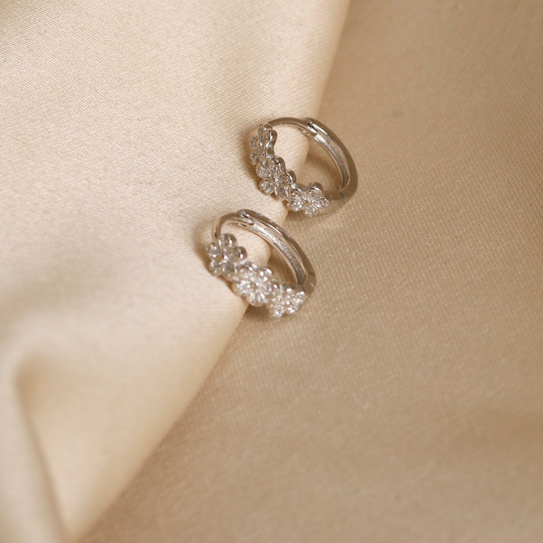 Zircon Floral Hoops-3
