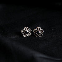 Floral - Blue Studds-4