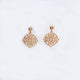 Gold-Plated Hanging Cutwork Earrings