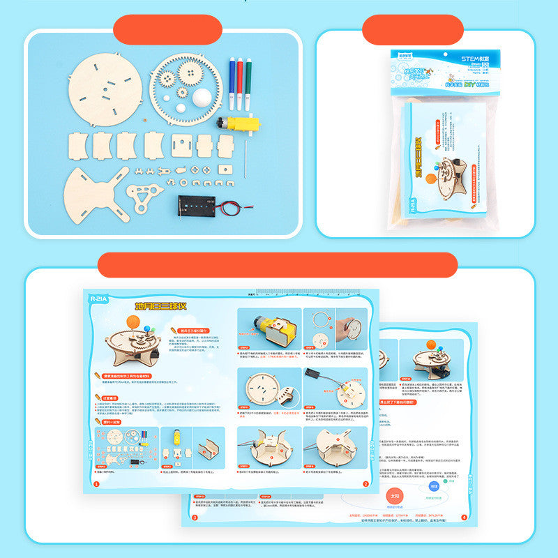 Educational Science Toy Kit for Building Earth, Moon, and Sun Model-3