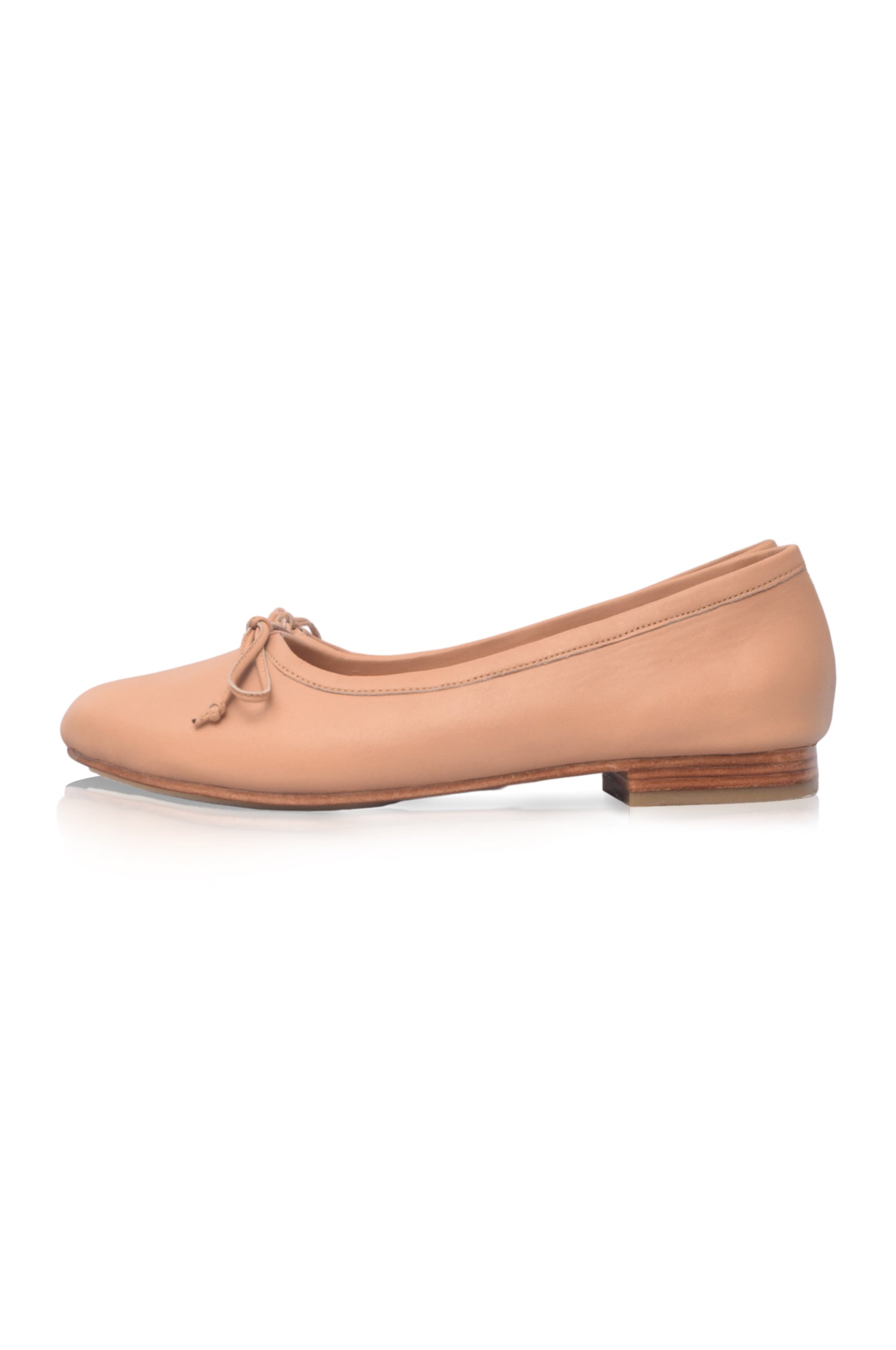 Elaria Bow Leather Ballet Flats