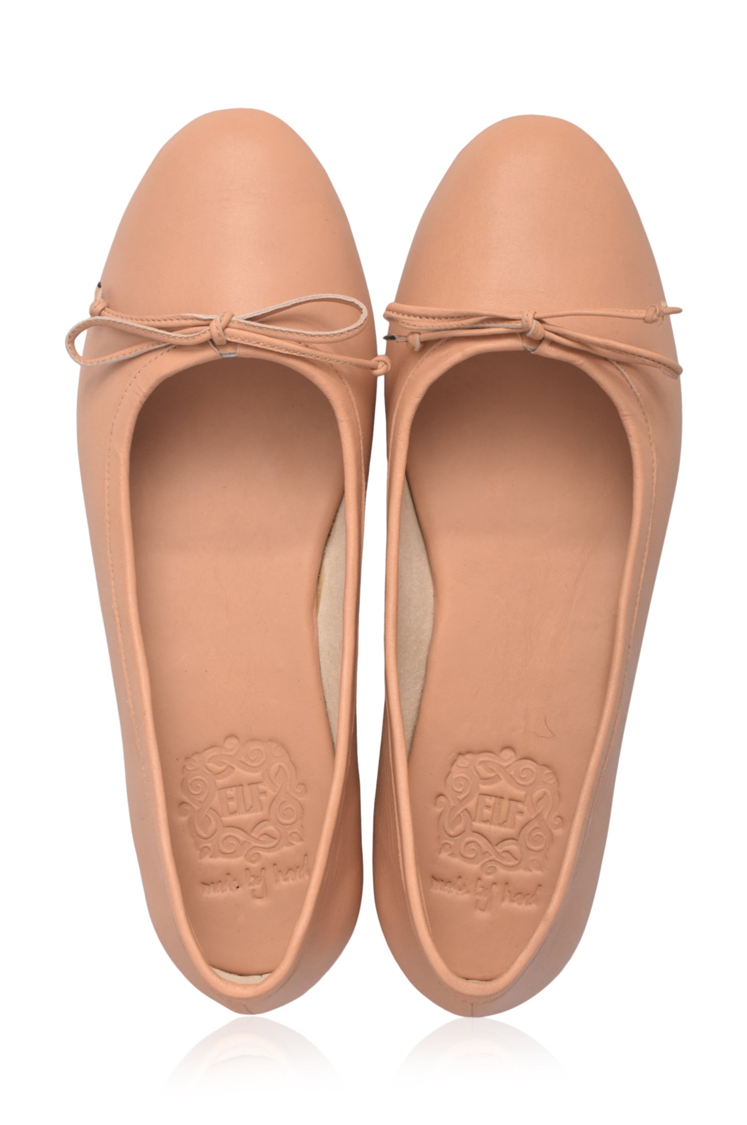 Elaria Bow Leather Ballet Flats