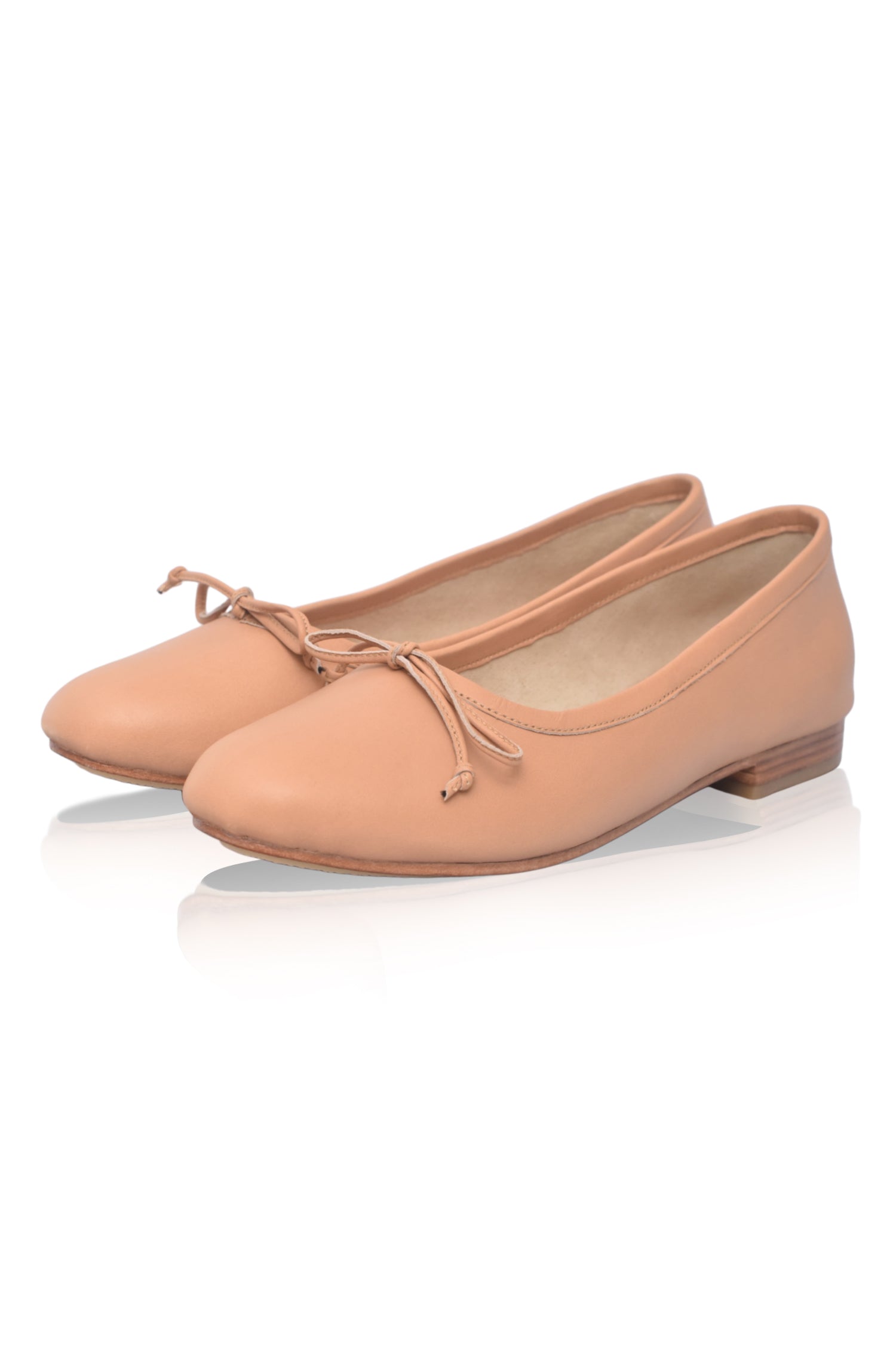 Elaria Bow Leather Ballet Flats