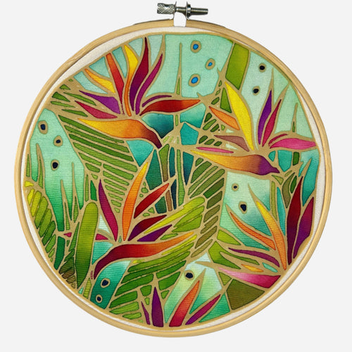 Bird of Paradise DIY Batik Craft Kit – Authentic Wax-Resist Textile Art for Beginners-1