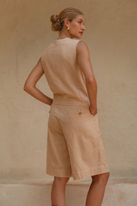 Faro Bermuda Linen Shorts