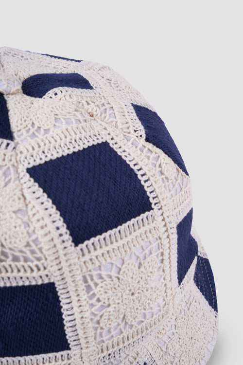 Flower Pattern Crochet Bucket Hat