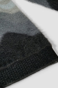 Mohair Knit Crewneck Sweater