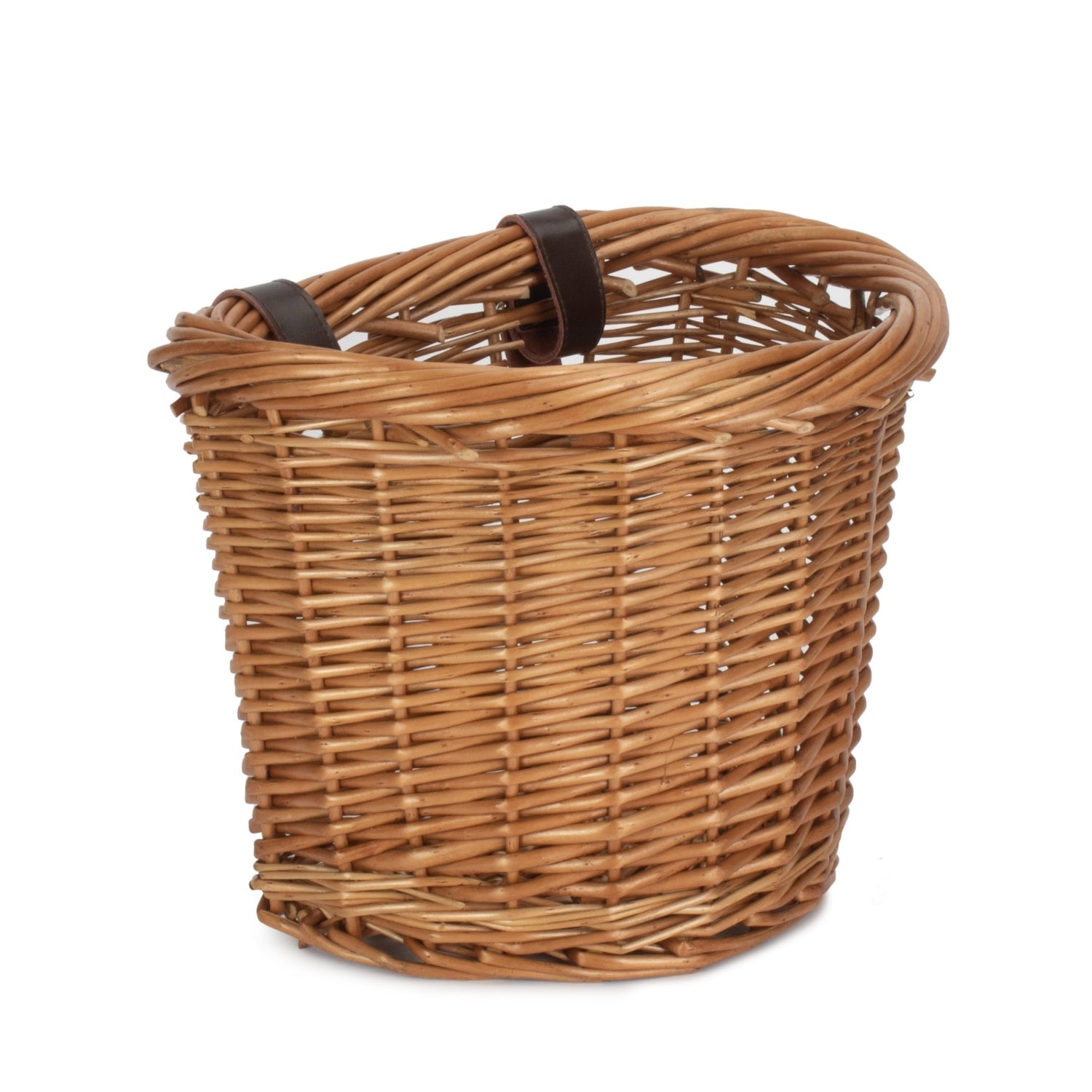 Front Fixing Heritage Oval Wicker Bicycle Basket-0