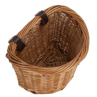 Front Fixing Heritage Oval Wicker Bicycle Basket-1