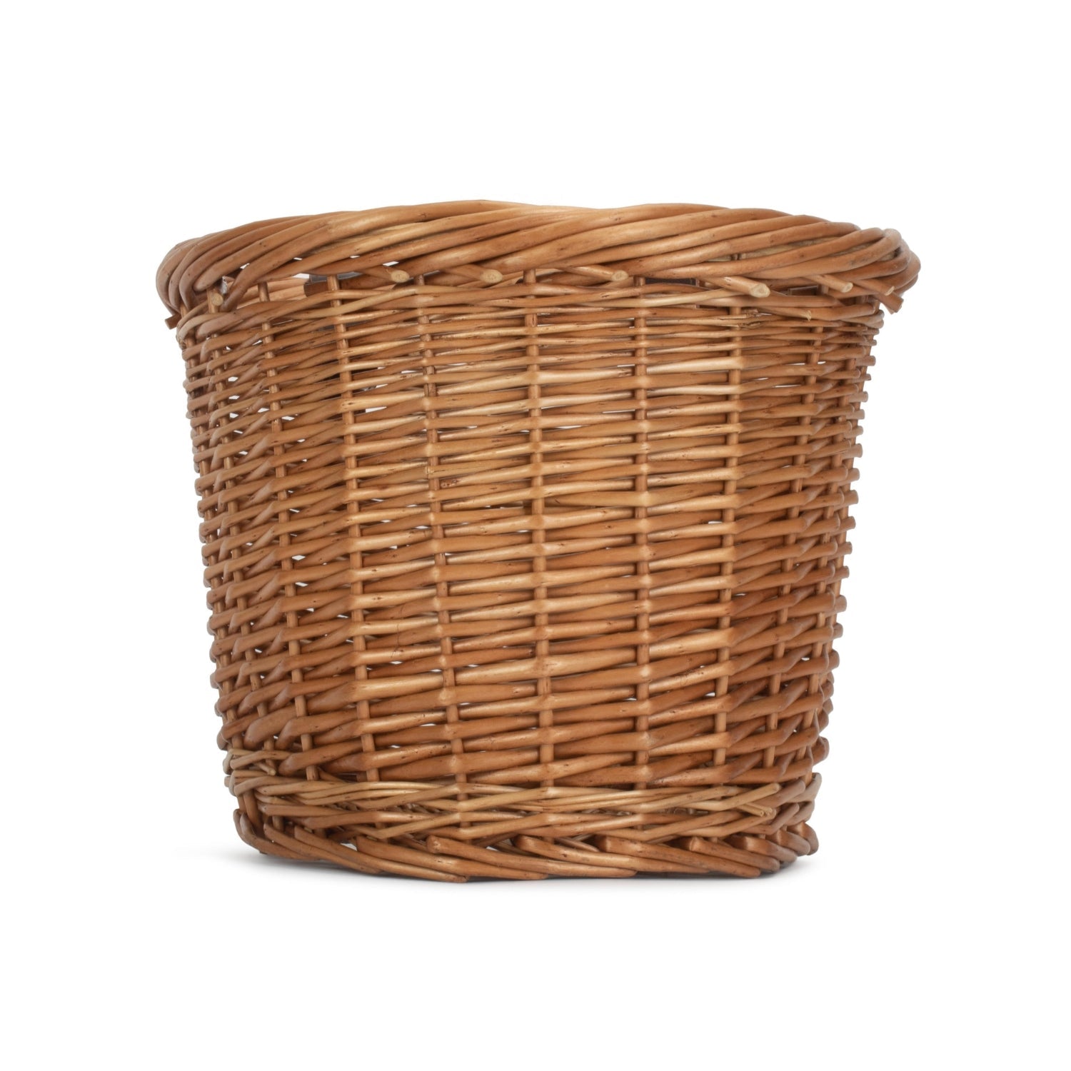 Front Fixing Heritage Oval Wicker Bicycle Basket-2
