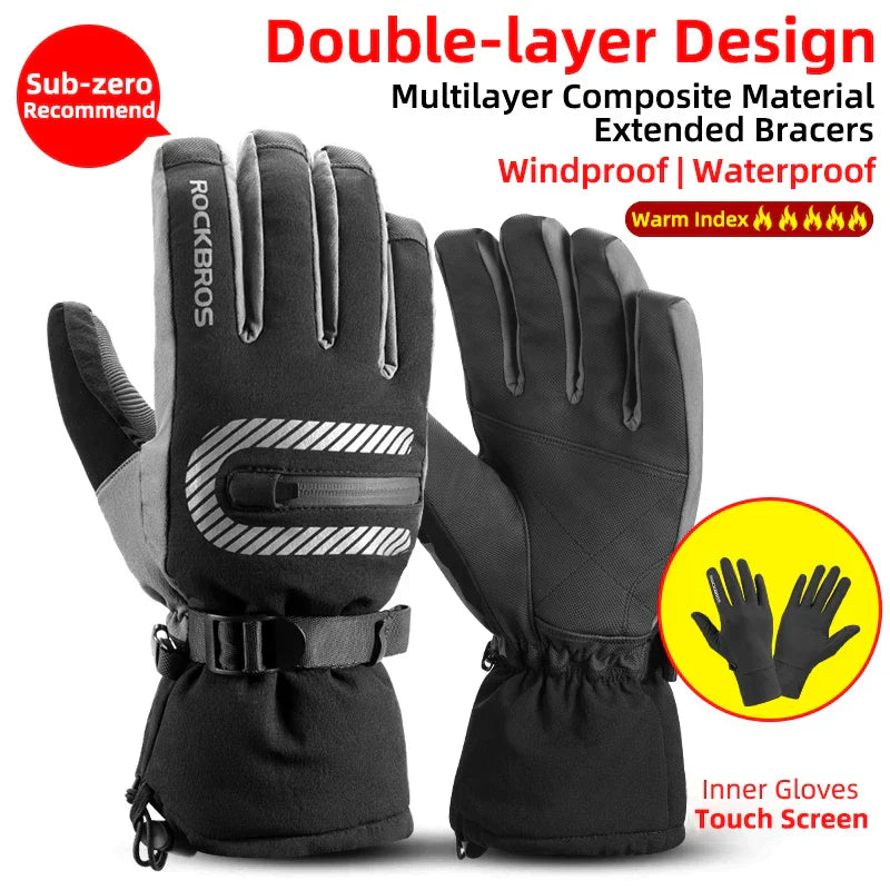 NNEOBA Thermal Warm Ski Gloves