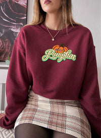 "Hello Pumpkin" Graphic Fall Sweatshirt