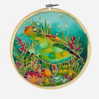 Oh My Turtle! DIY Batik Craft Kit – Authentic Wax-Resist Textile Art for Beginners-1