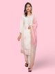 Women's Cotton Rayon Kurta-Pant, and Dupatta Set