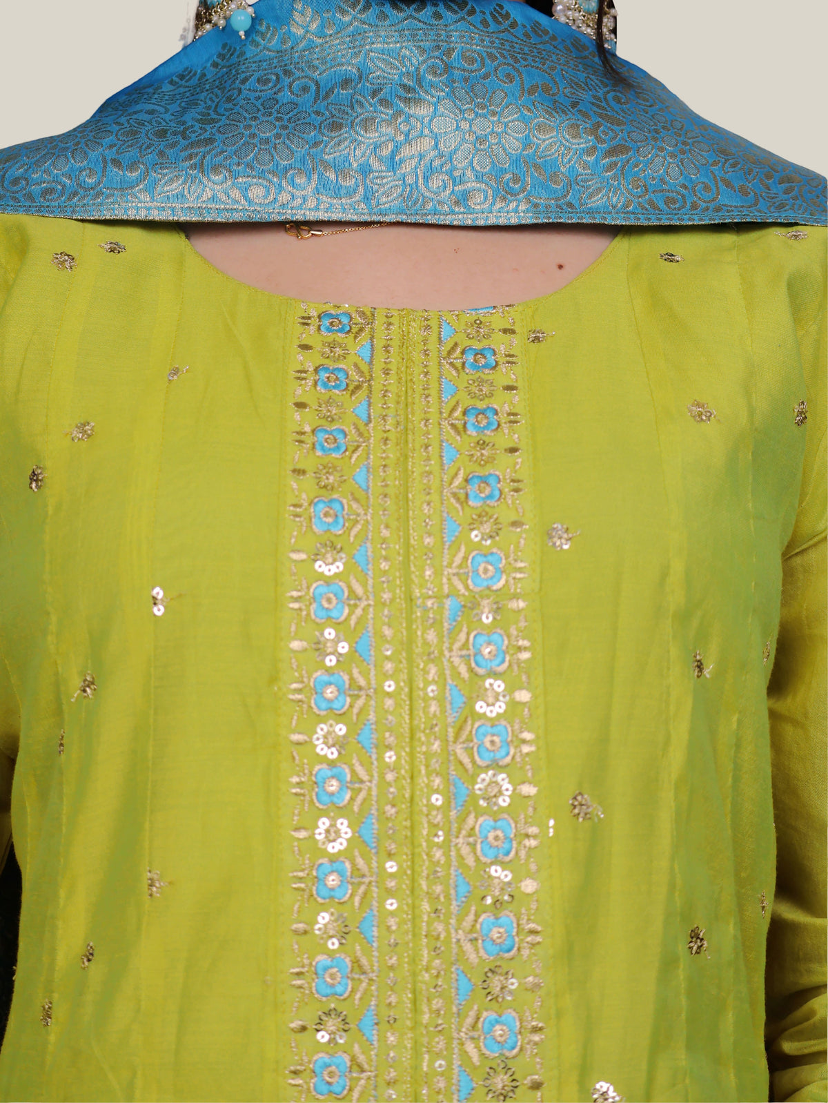 Women's Cotton Kurta-Pant, and Dupatta Set-3