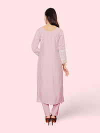 Women's Cotton-Silk Straight Suit with Dupatta