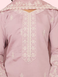 Women's Cotton-Silk Straight Suit with Dupatta