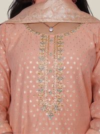 Woman's Straight Suit Set with Dupatta-3