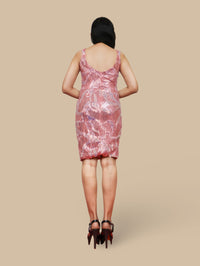 Sparkling Sequins Round Neck Bodycon Mini Dress by Shreekama