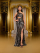 One-Shoulder Sequin Maxi Party Dress by Shreekama
