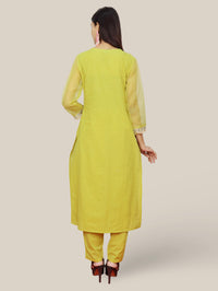 Women's Cotton Kurta-Pant, and Dupatta Set