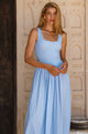 Indira Smocked Midi Dress
