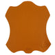 K0001LB | Mouse Pad Made in Italy Full Grain Genuine Leather, Dollar Grain - Orange Color - Size: 20 x 23 cm - Package: Tnt Tubular Bag