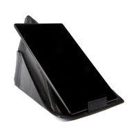 K0031AB | Genuine Leather, full grain, dollar grain Modular Tablet Case/Support. Black color. Closure with magnets. Dimensions: 22 x 31 cm. Packaging: Tnt bag.