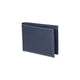 K10203DB | Men's wallet in genuine full-grain leather, with light grain. Blue color. Pocket p/coins. Size when closed: cm 12.5 x 9.3 x 1. Packaging: hard bottom/cover Gift Box