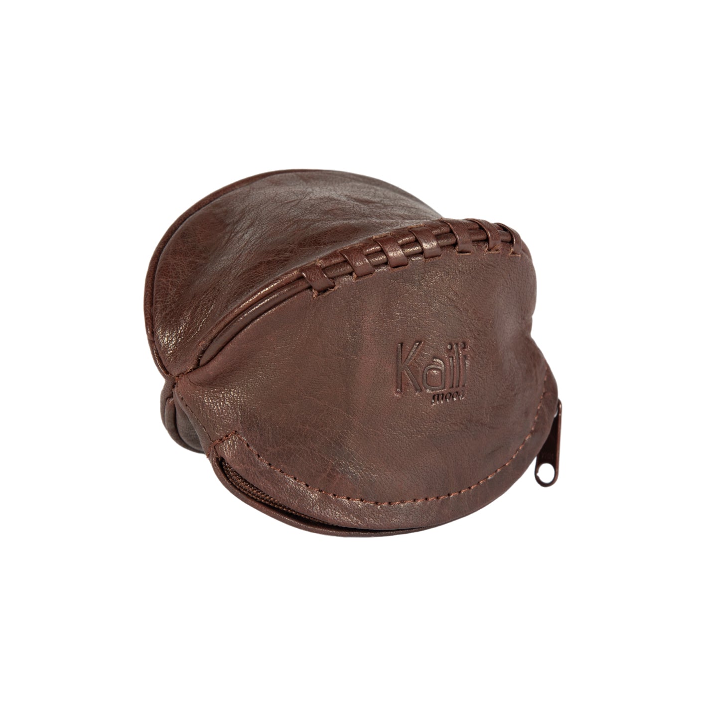 K10655BB | Mini clutch/keychain made of genuine full-grain leather, Volanata. Dark Brown color. Polished Nickel Accessories. Dimensions: 12.5 x 7.5 x 7.5 cm. Packaging: Tnt bag