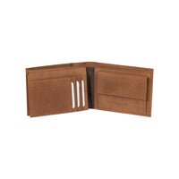 K12220UB | Men's wallet in genuine full-grain leather, Naked. Leather color. RFID protection. Size when closed: 11.5 x 8.3 x 2 cm. Packaging: gift box bottom/cover