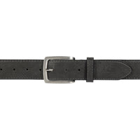 K4008KB | Men's Belt in Leather Lining Pu Finish. Anthracite color. Size: 125 x 3.8 x 0.5 cm (waist 110 cm). Packaging: hard bottom/cover Gift Box