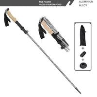 Adjustable Walking Stick Trekking Aluminum alloy Climbing Stick