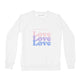 Women's Love Love Love Crew Sweatshirt, White